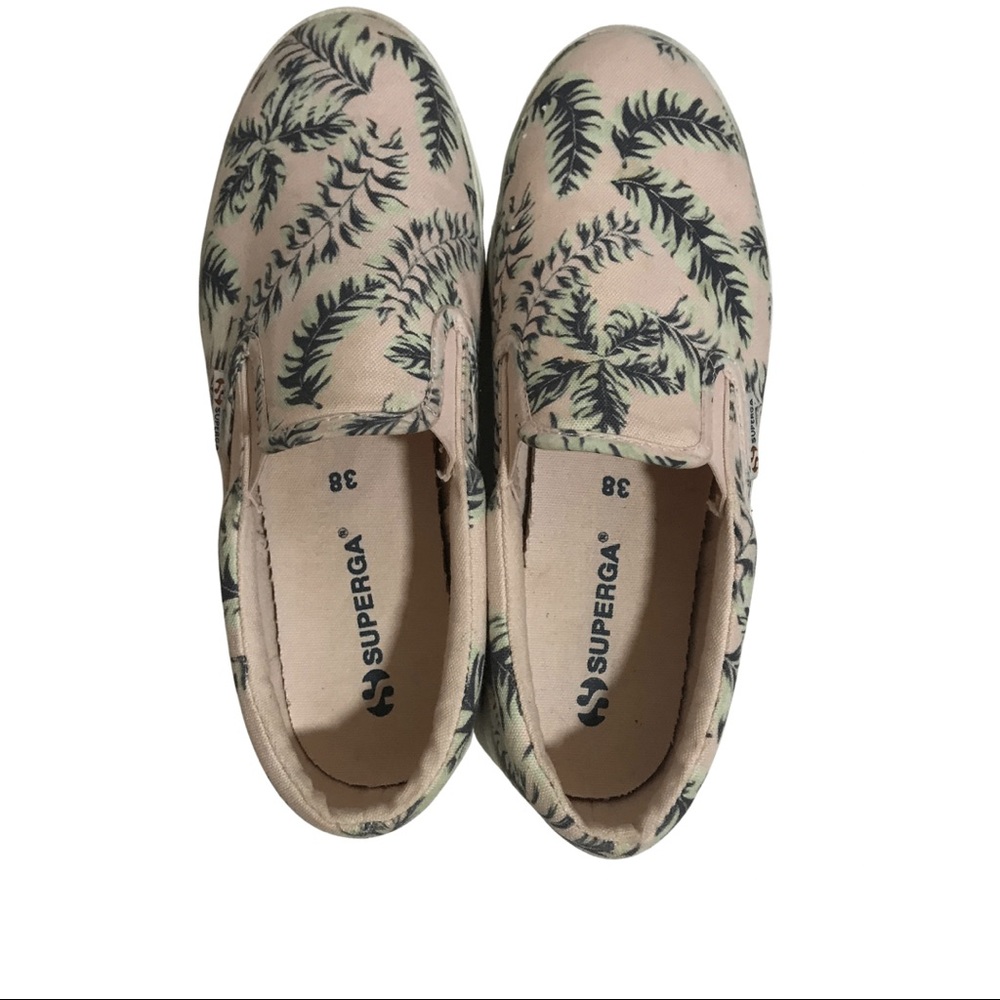 Superga Light pink Fantasy slip ons women’s 7.5